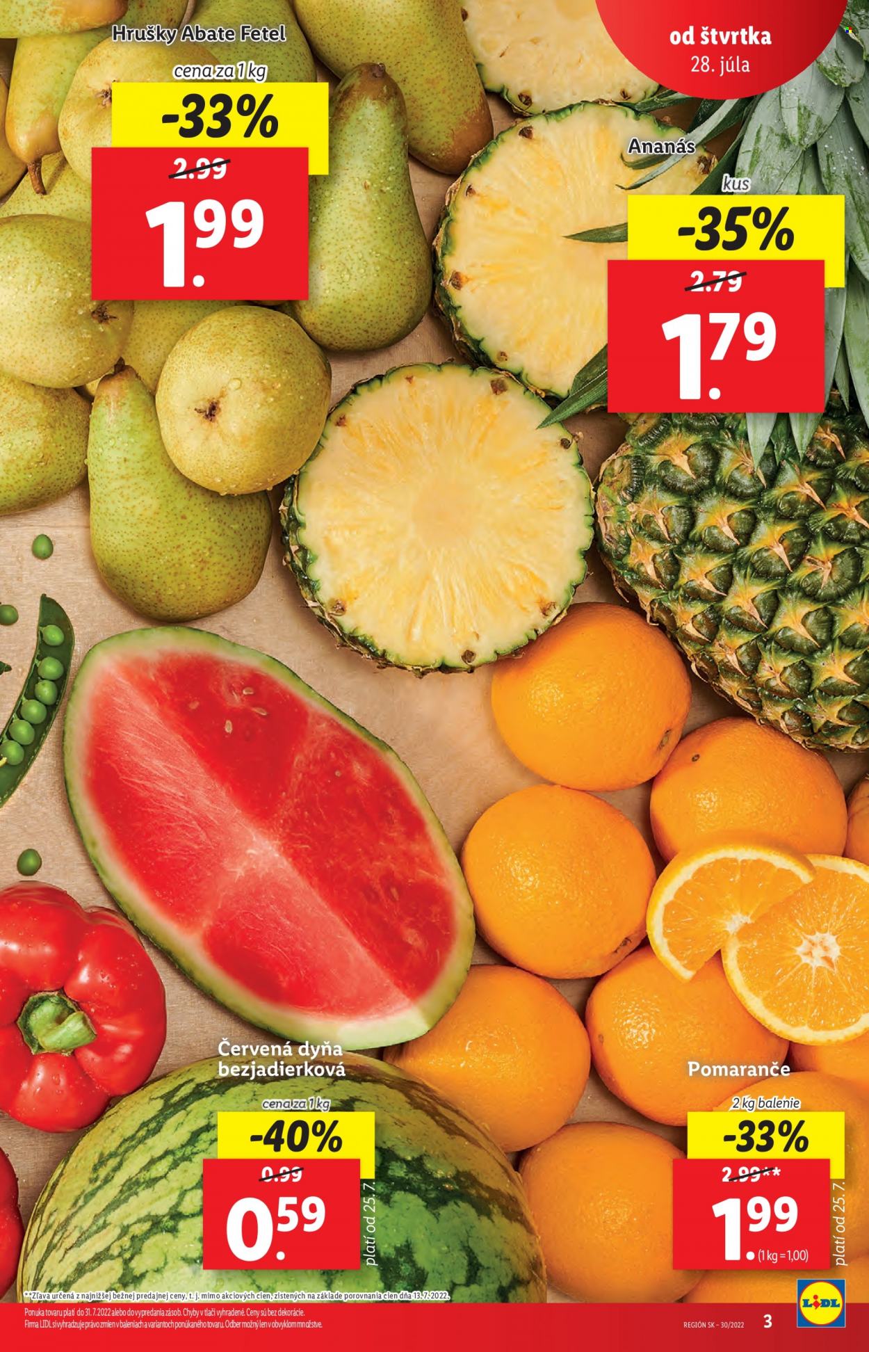 Leták Lidl - 28.7.2022 - 31.7.2022. Strana 3