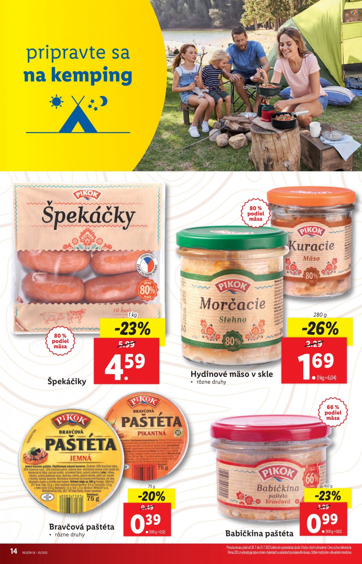 Leták Lidl - 28.7.2022 - 31.7.2022. Strana 14
