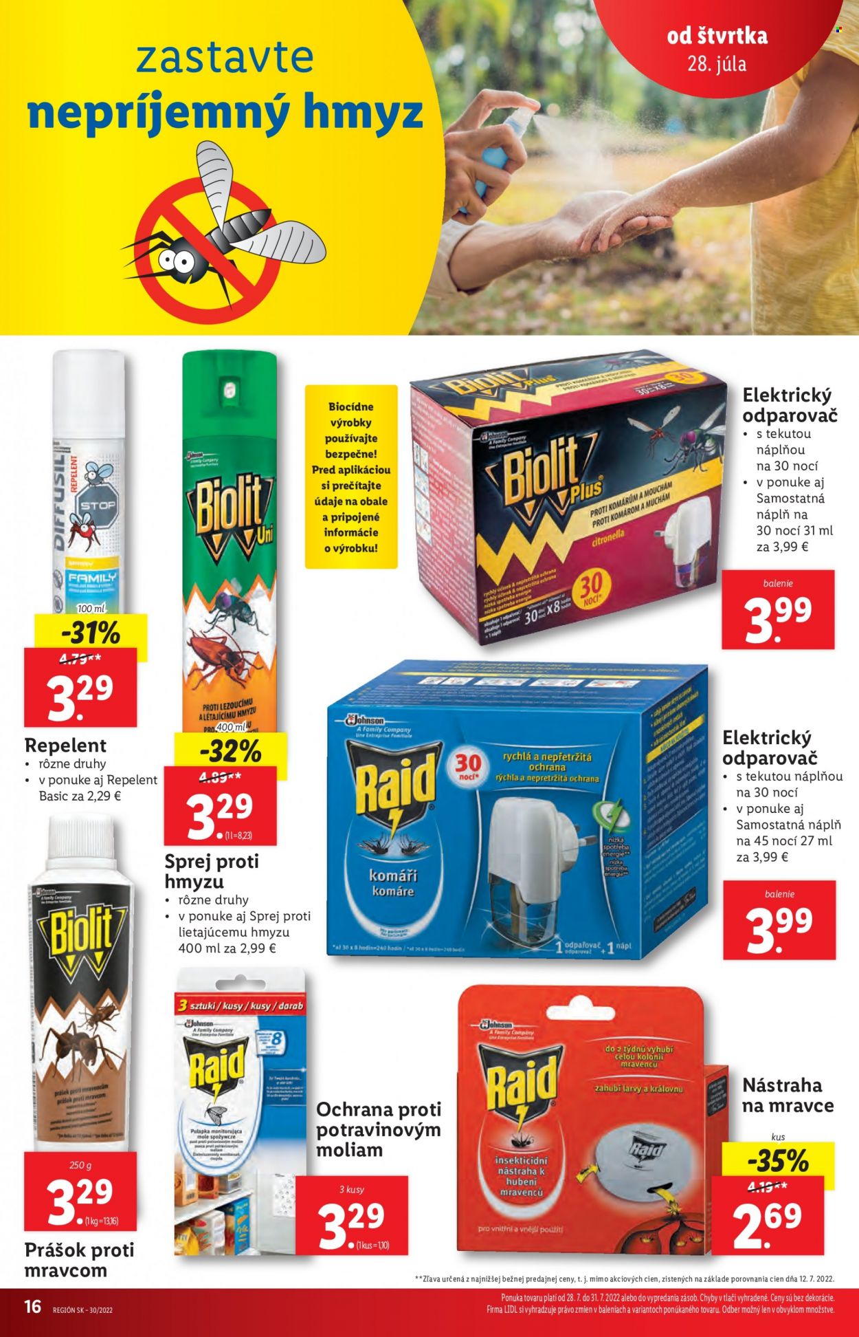 Leták Lidl - 28.7.2022 - 31.7.2022. Strana 16