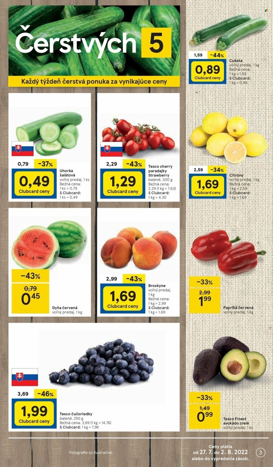 Leták TESCO - 27.7.2022 - 2.8.2022. Strana 3