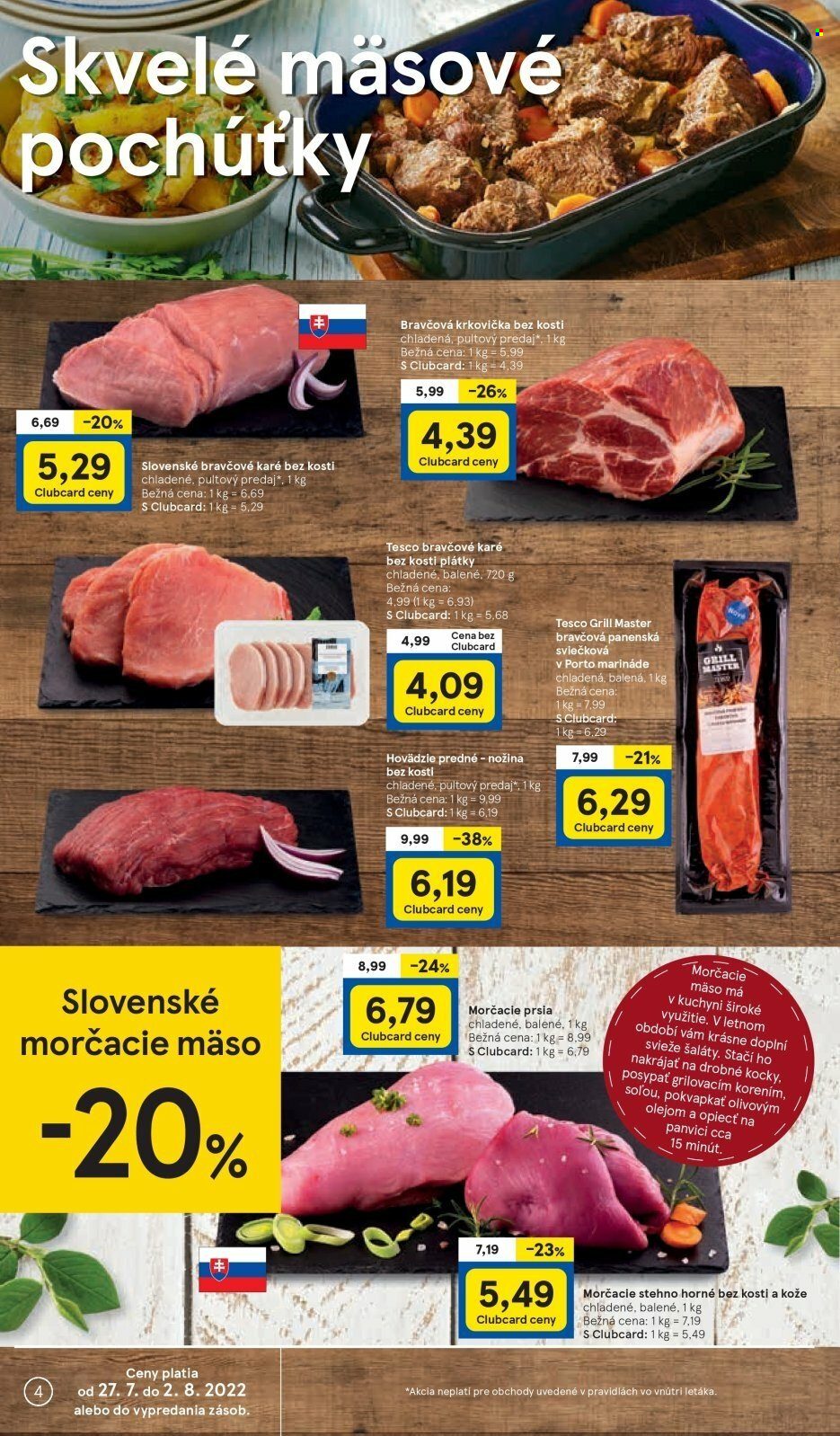 Leták TESCO - 27.7.2022 - 2.8.2022. Strana 4