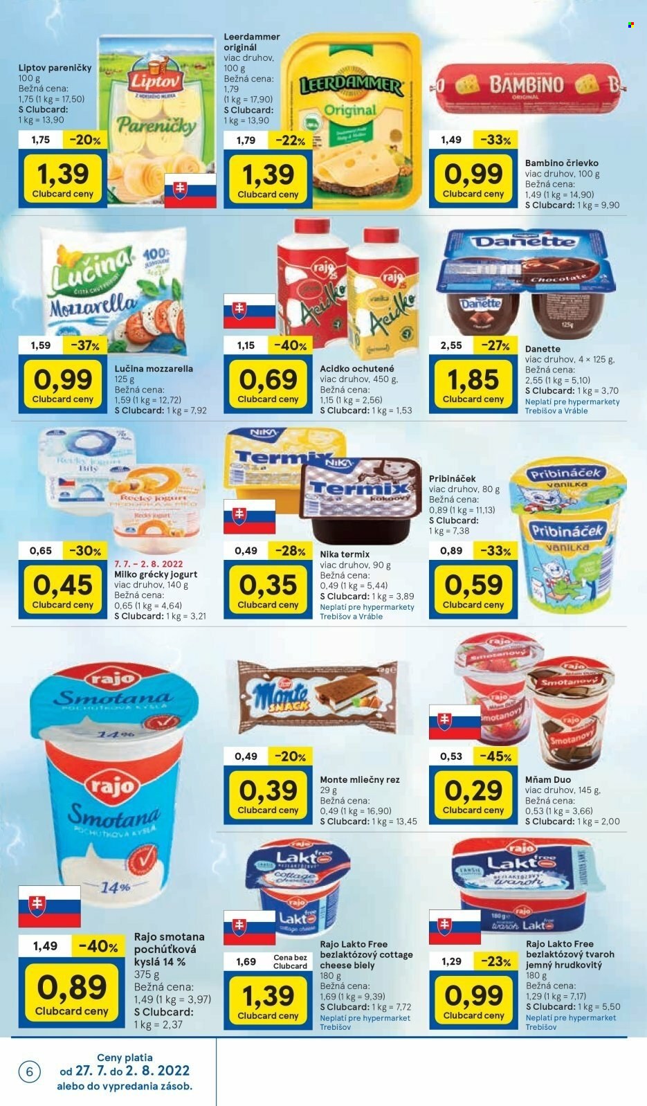 Leták TESCO - 27.7.2022 - 2.8.2022. Strana 6