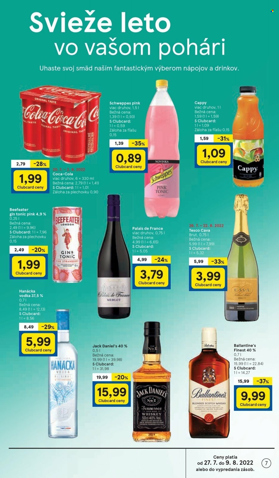 Leták TESCO - 27.7.2022 - 2.8.2022. Strana 7