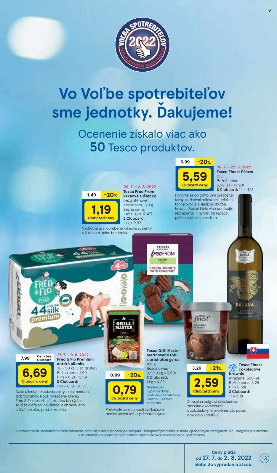 Leták TESCO - 27.7.2022 - 2.8.2022. Strana 13