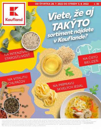 Leták Kaufland - 28.7.2022 - 3.8.2022.