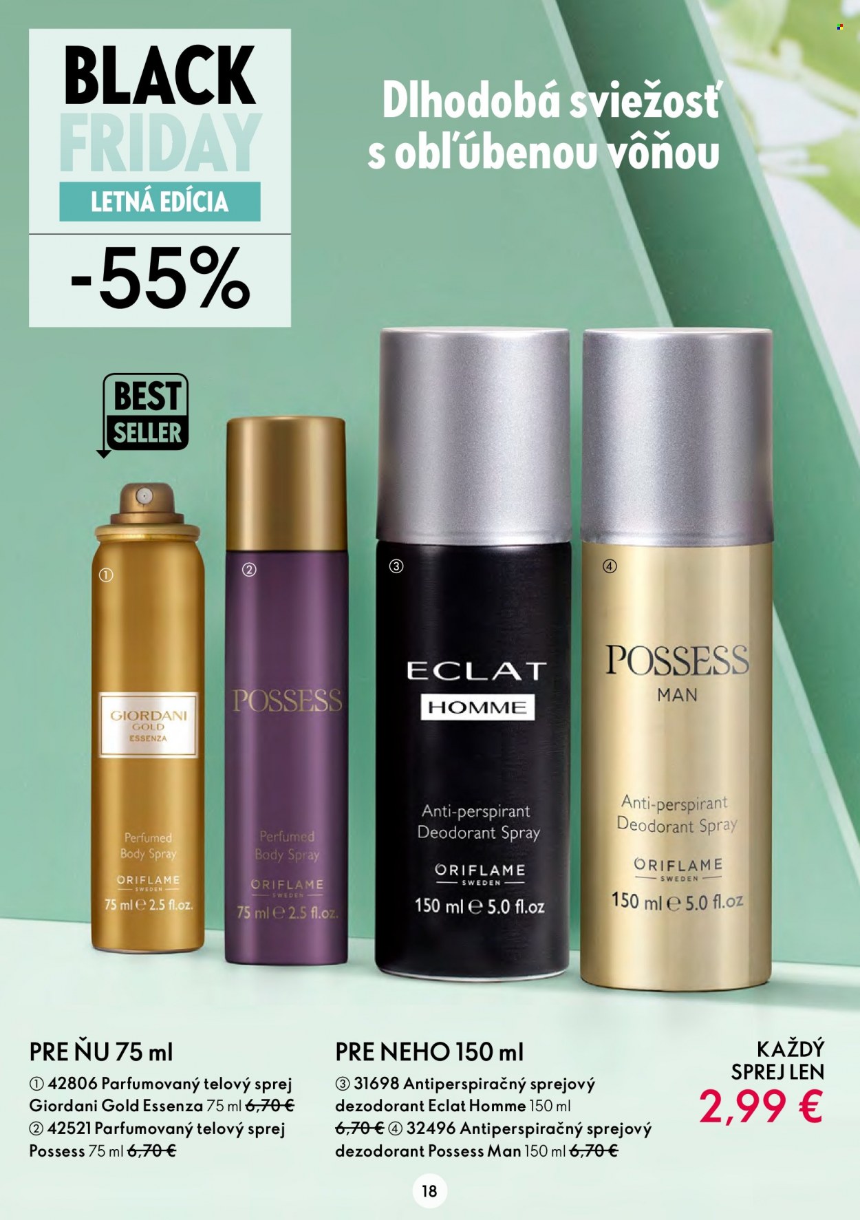 Leták Oriflame - 27.7.2022 - 9.8.2022. Strana 18