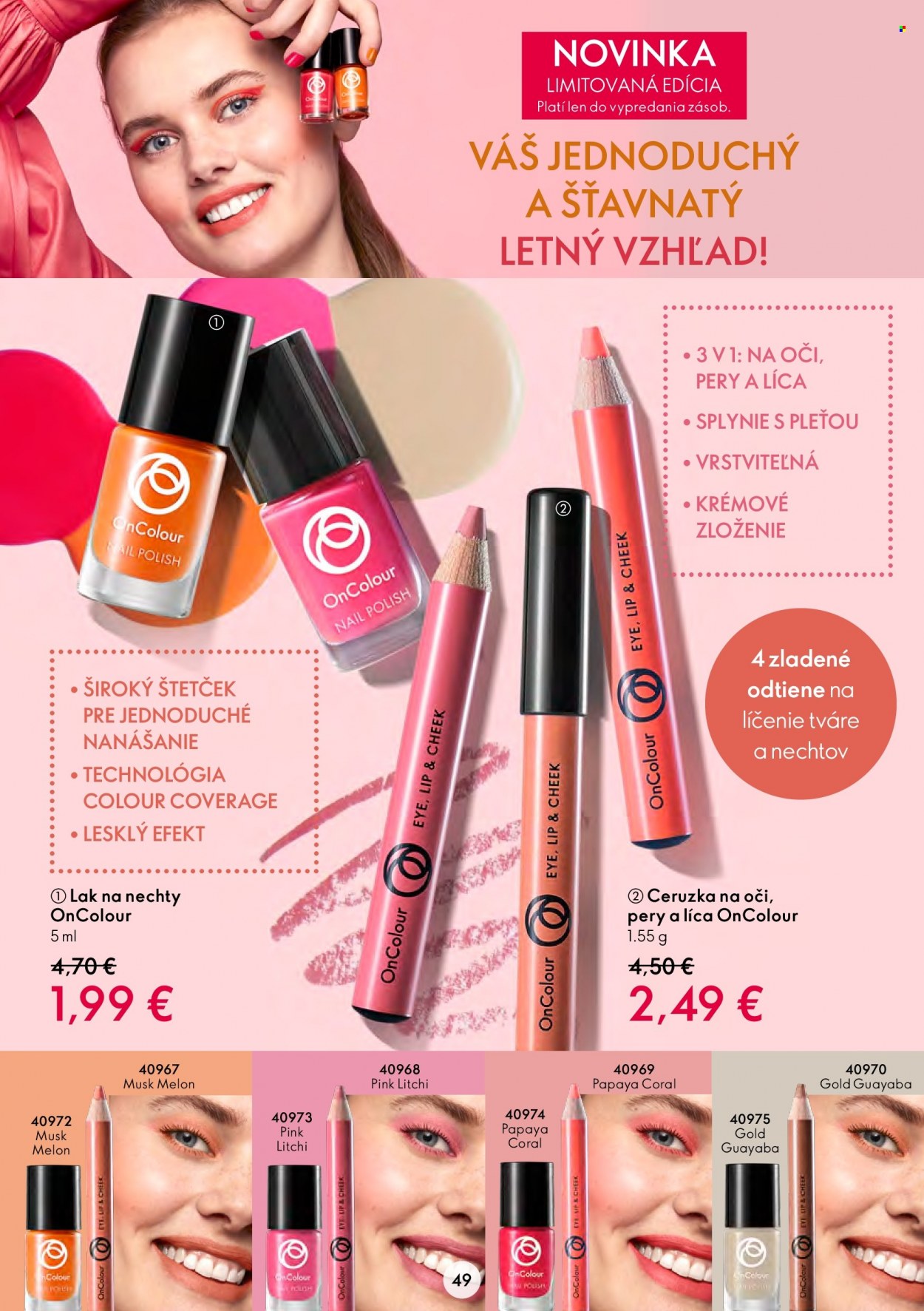 Leták Oriflame - 27.7.2022 - 9.8.2022. Strana 49