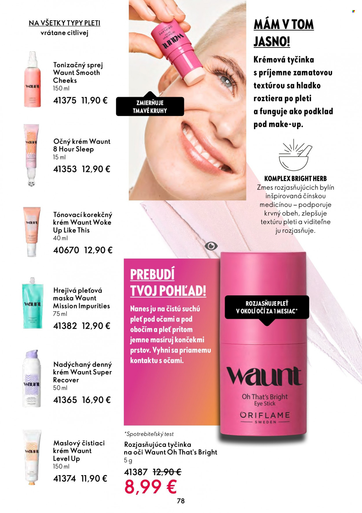 Leták Oriflame - 27.7.2022 - 9.8.2022. Strana 78