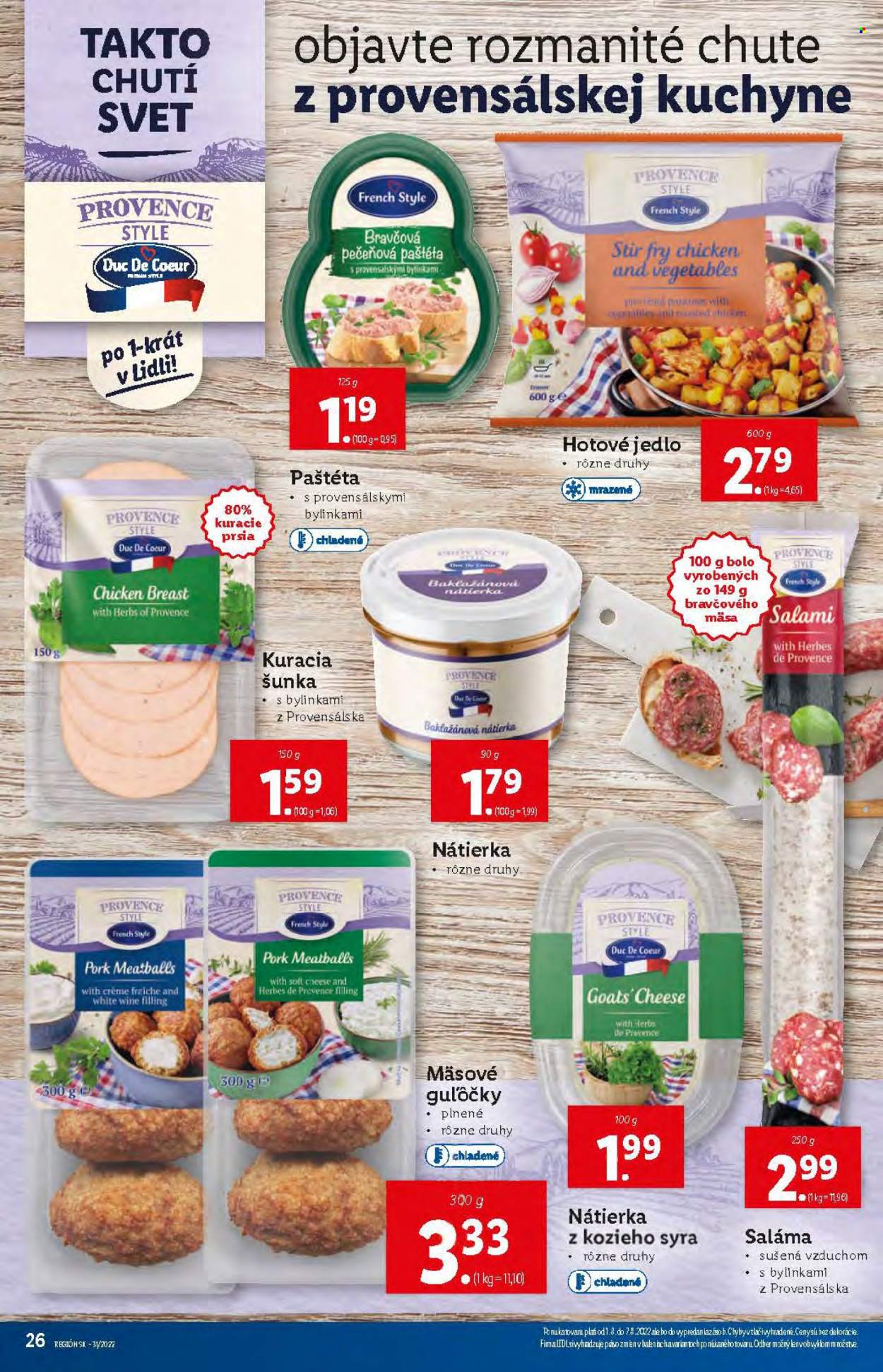 Leták Lidl - 1.8.2022 - 7.8.2022. Strana 26