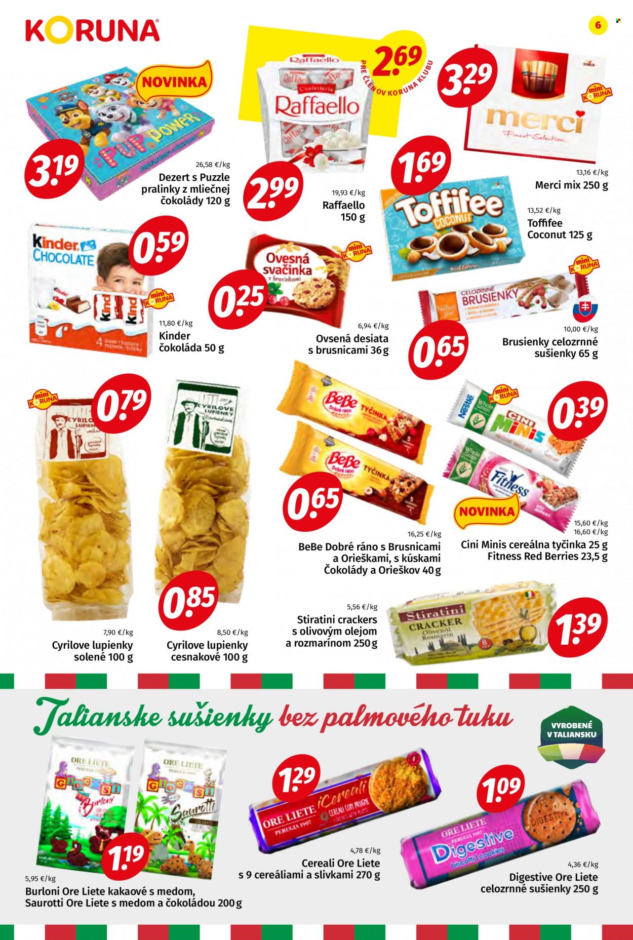 Leták Potraviny KORUNA - 29.7.2022 - 17.8.2022. Strana 6