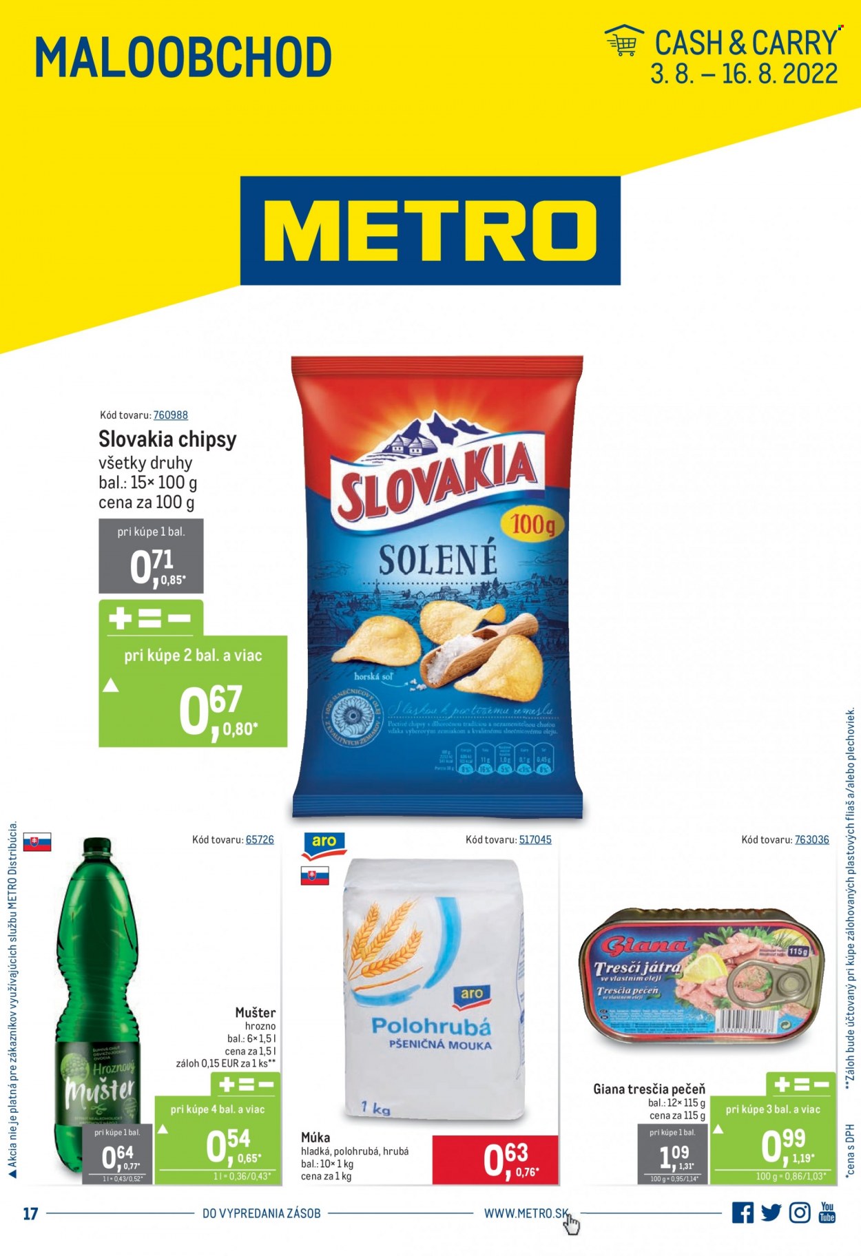 Leták Metro - 3.8.2022 - 16.8.2022. Strana 1