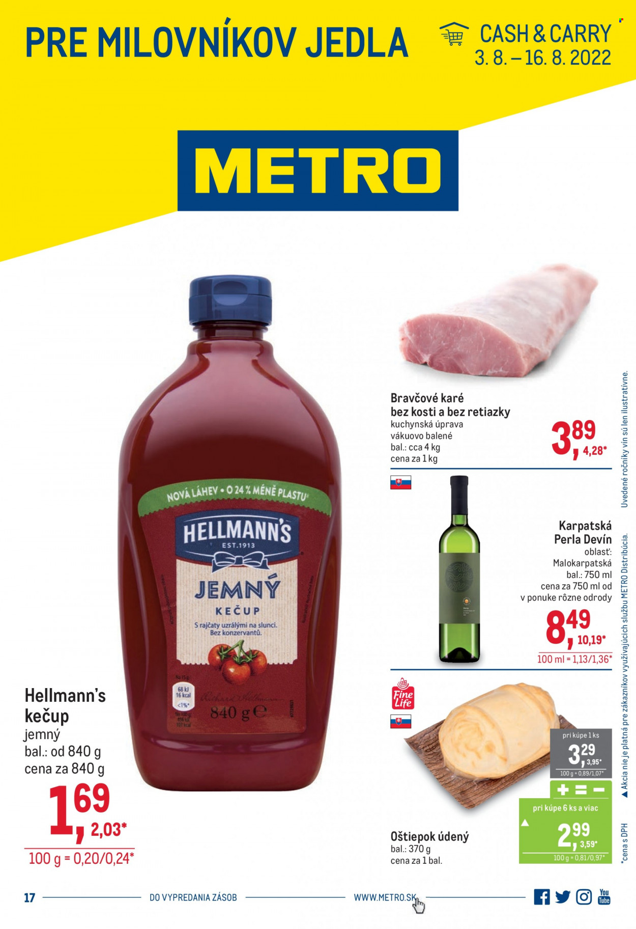 Leták Metro - 3.8.2022 - 16.8.2022. Strana 1