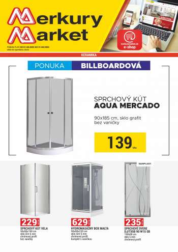 Leták Merkury Market - 1.8.2022 - 31.8.2022.