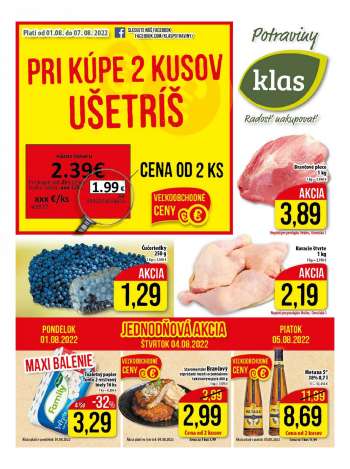 Leták Klas - 1.8.2022 - 7.8.2022.