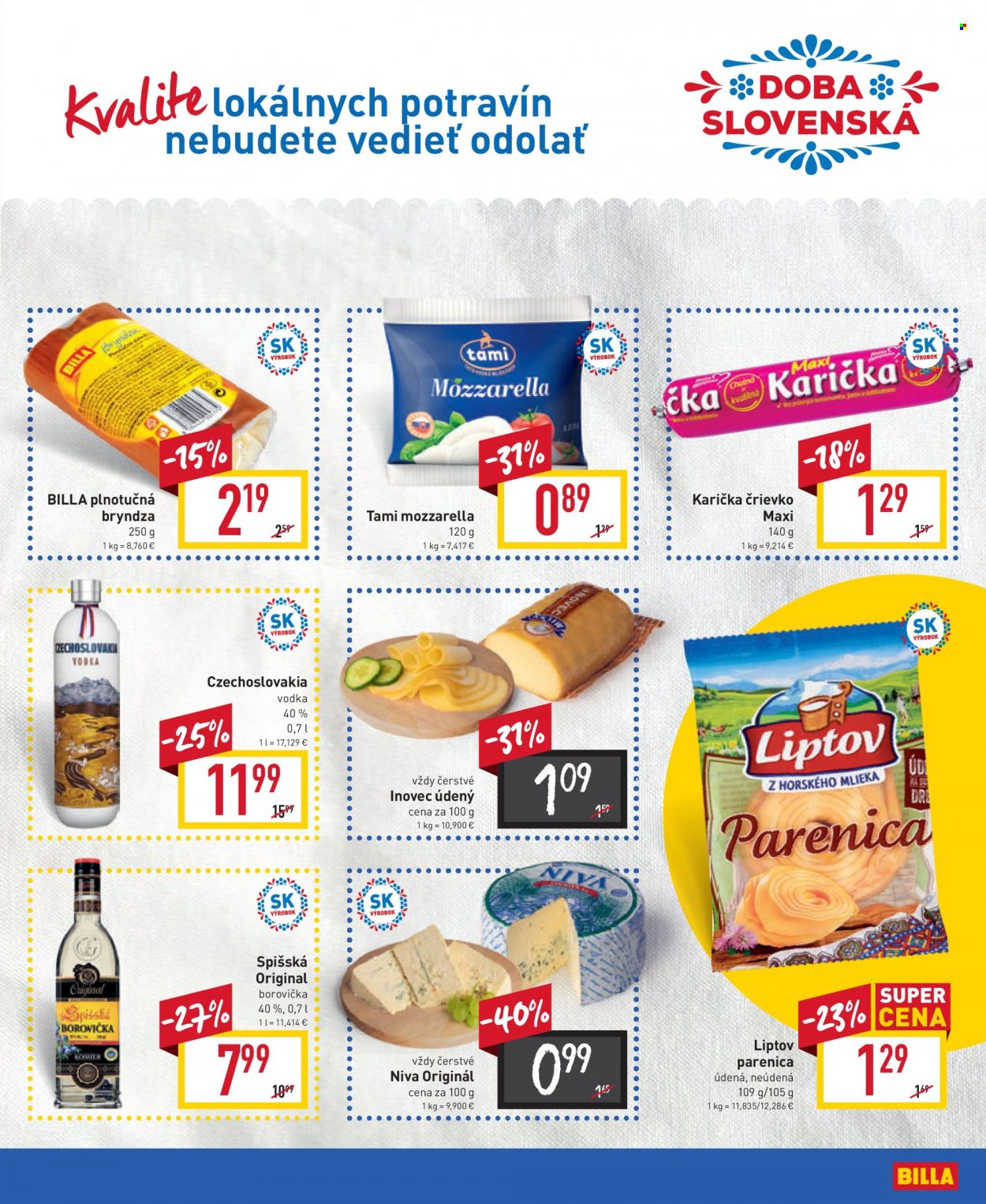 Leták Billa - 3.8.2022 - 9.8.2022. Strana 7