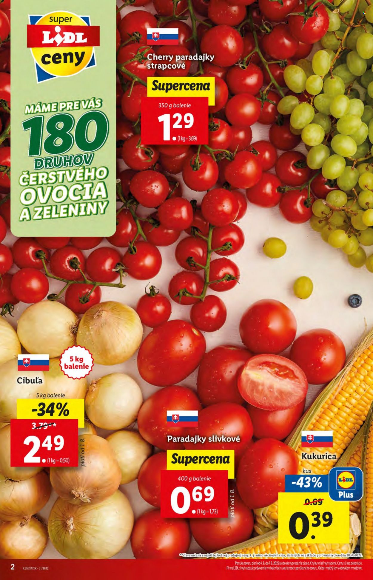 Leták Lidl - 4.8.2022 - 7.8.2022. Strana 2