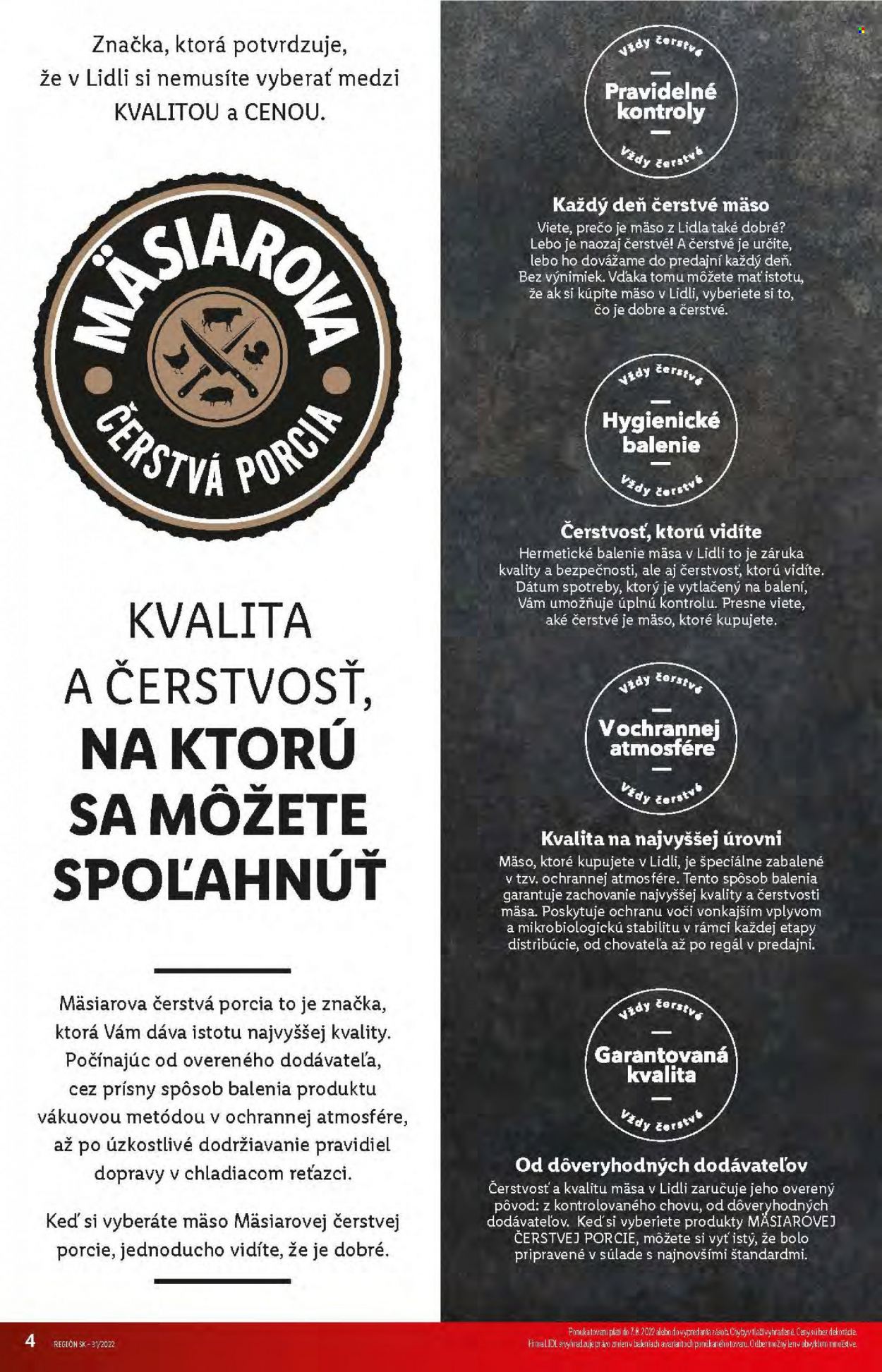 Leták Lidl - 4.8.2022 - 7.8.2022. Strana 4