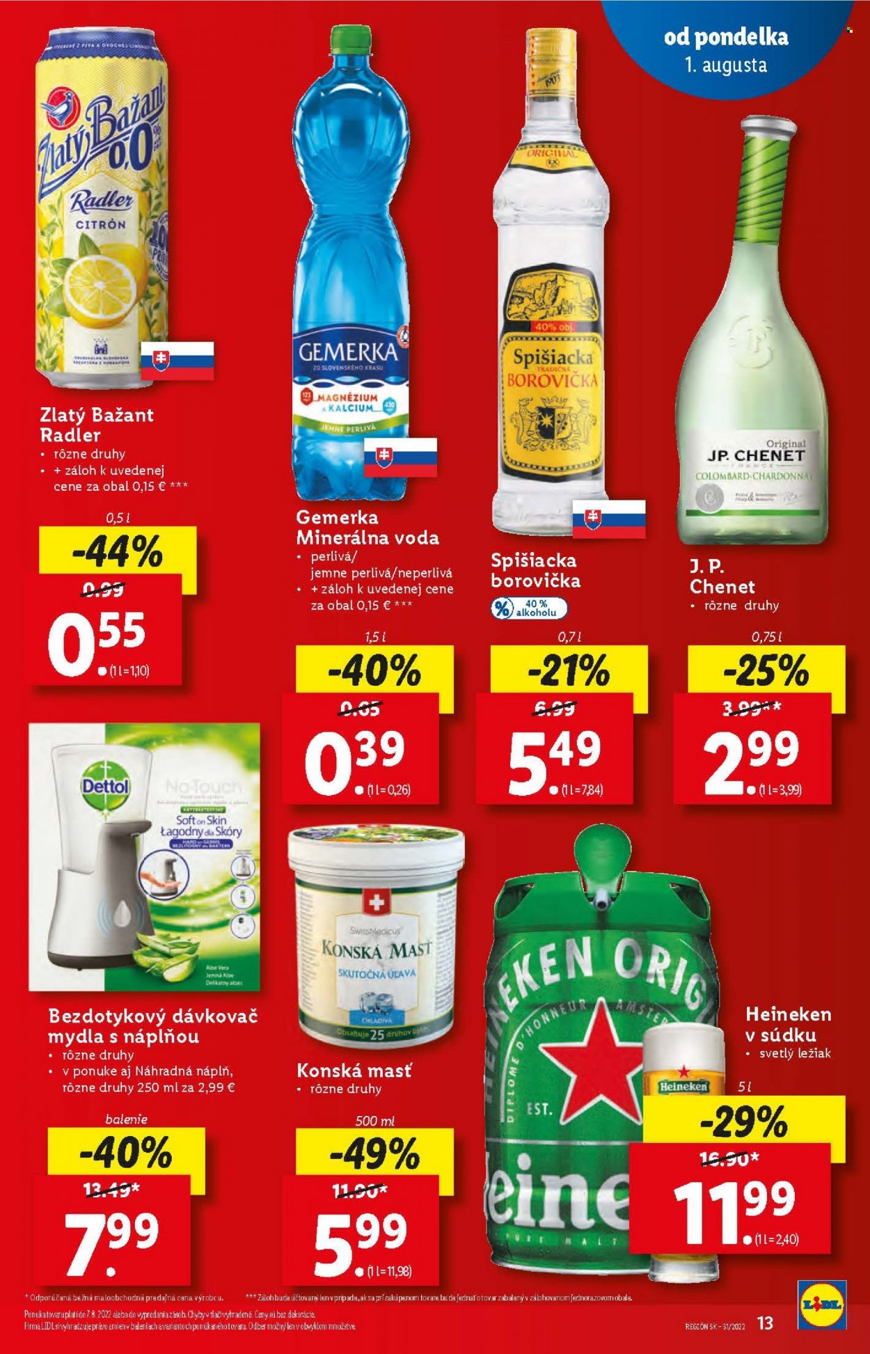 Leták Lidl - 4.8.2022 - 7.8.2022. Strana 13