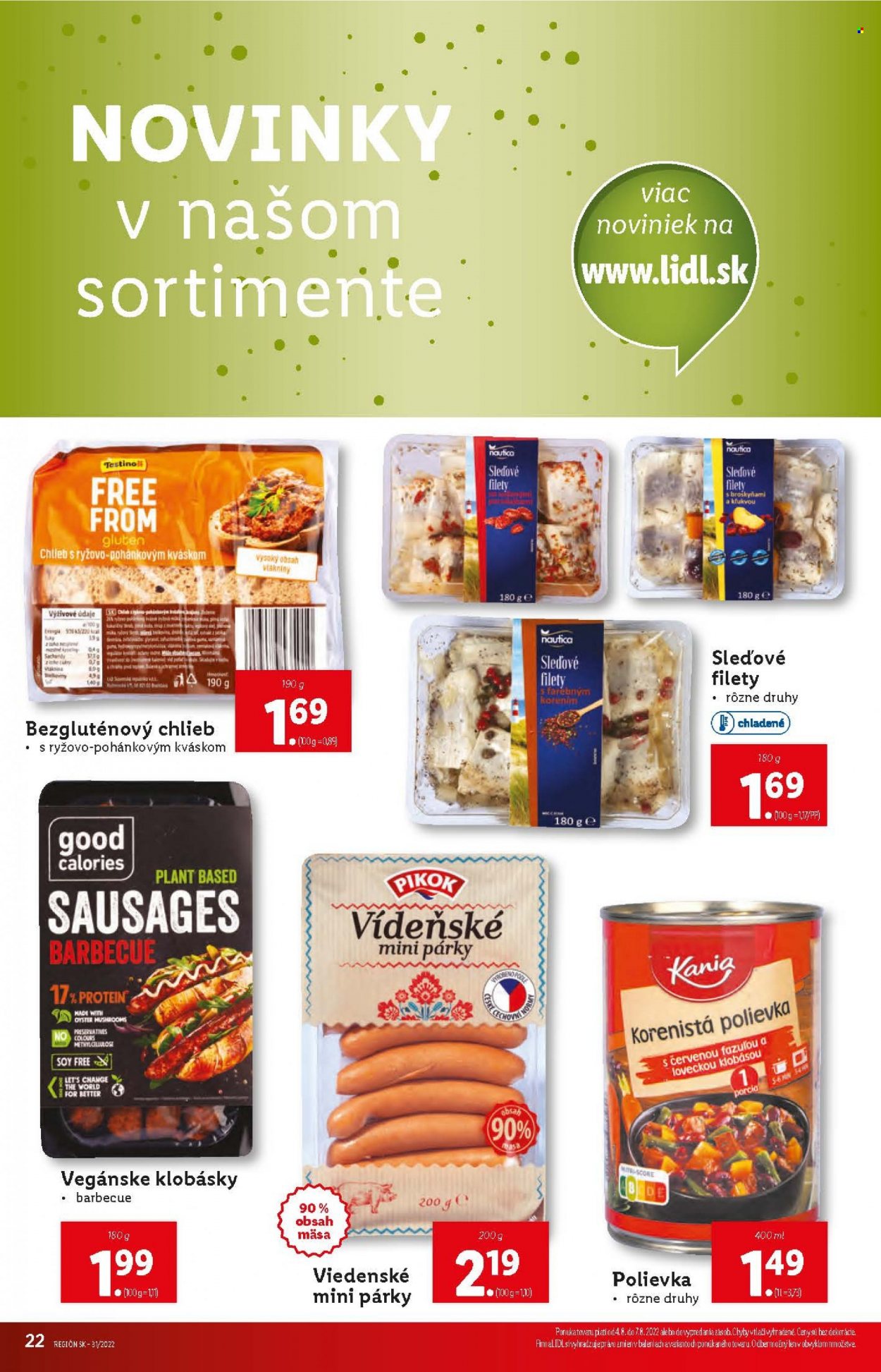 Leták Lidl - 4.8.2022 - 7.8.2022. Strana 22