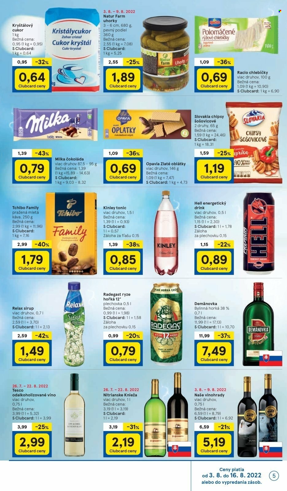 Leták TESCO supermarket - 3.8.2022 - 9.8.2022. Strana 5