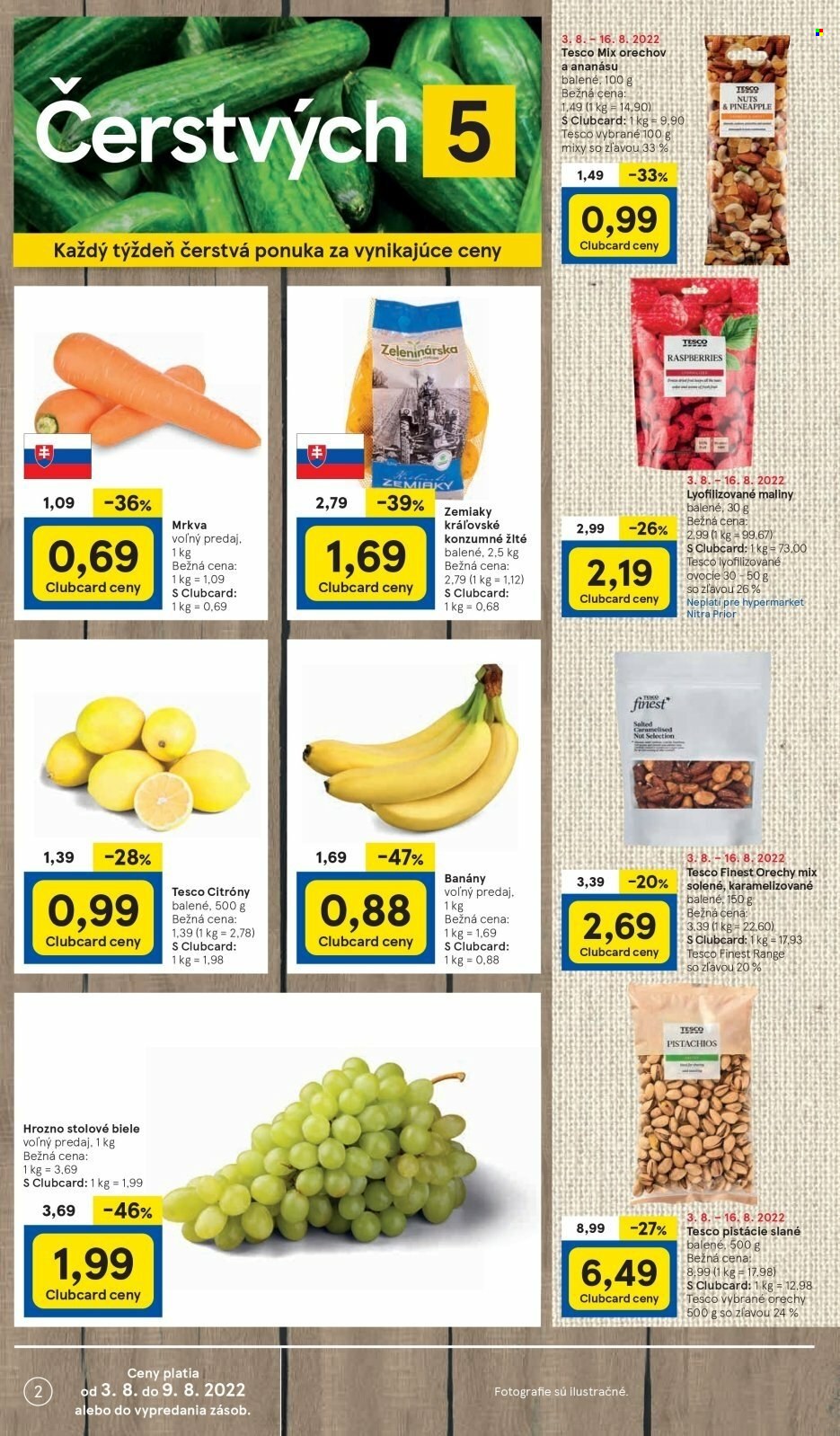 Leták TESCO - 3.8.2022 - 9.8.2022. Strana 2