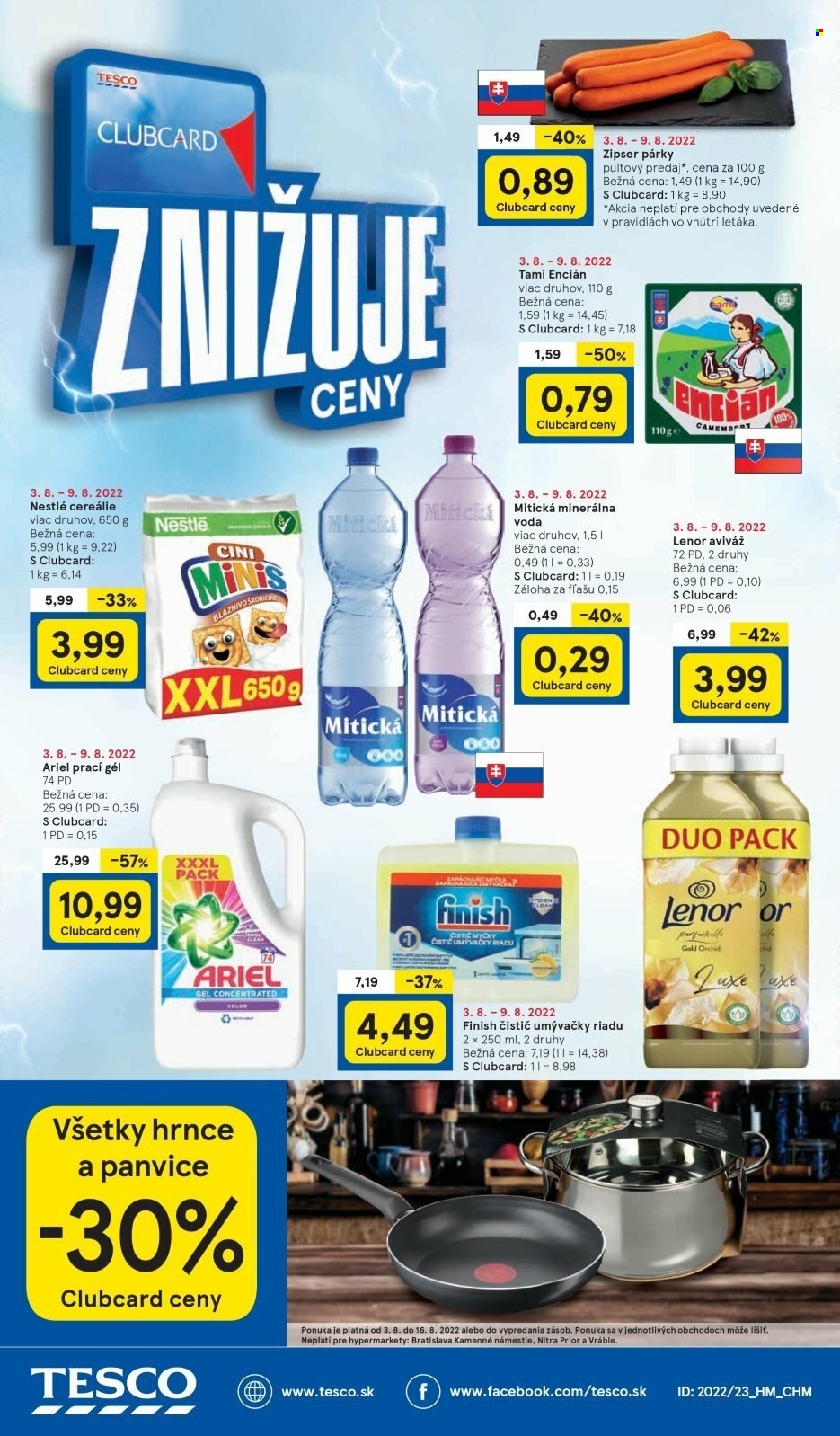 Leták TESCO - 3.8.2022 - 9.8.2022. Strana 20