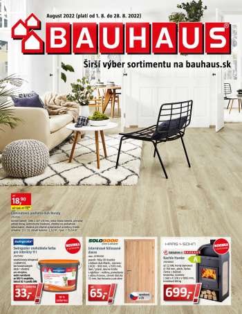 Leták Bauhaus - 1.8.2022 - 28.8.2022.
