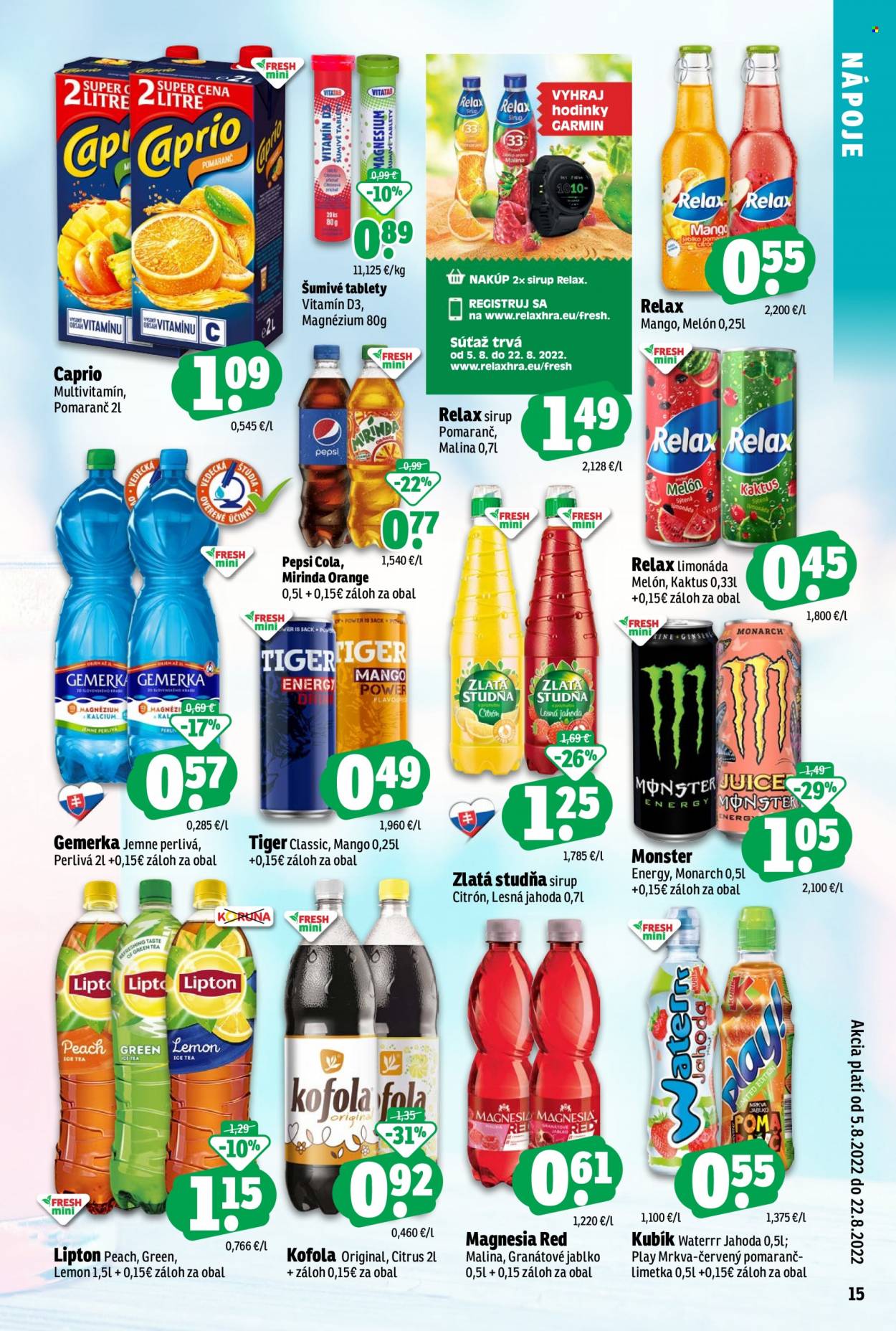 Leták FRESH - 5.8.2022 - 22.8.2022. Strana 15