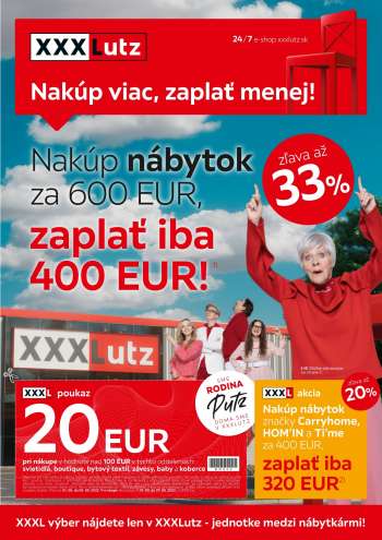 Leták XXXLutz - 1.8.2022 - 14.8.2022.