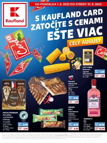 Leták Kaufland - 1.8.2022 - 31.8.2022.