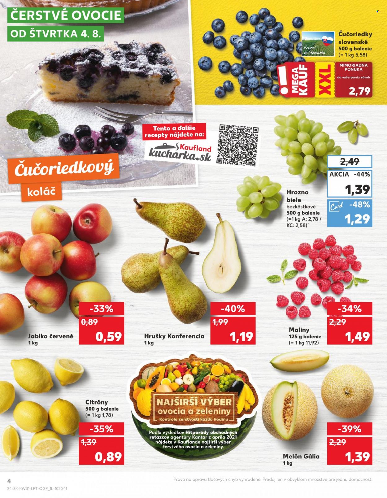 Leták Kaufland - 4.8.2022 - 10.8.2022. Strana 4