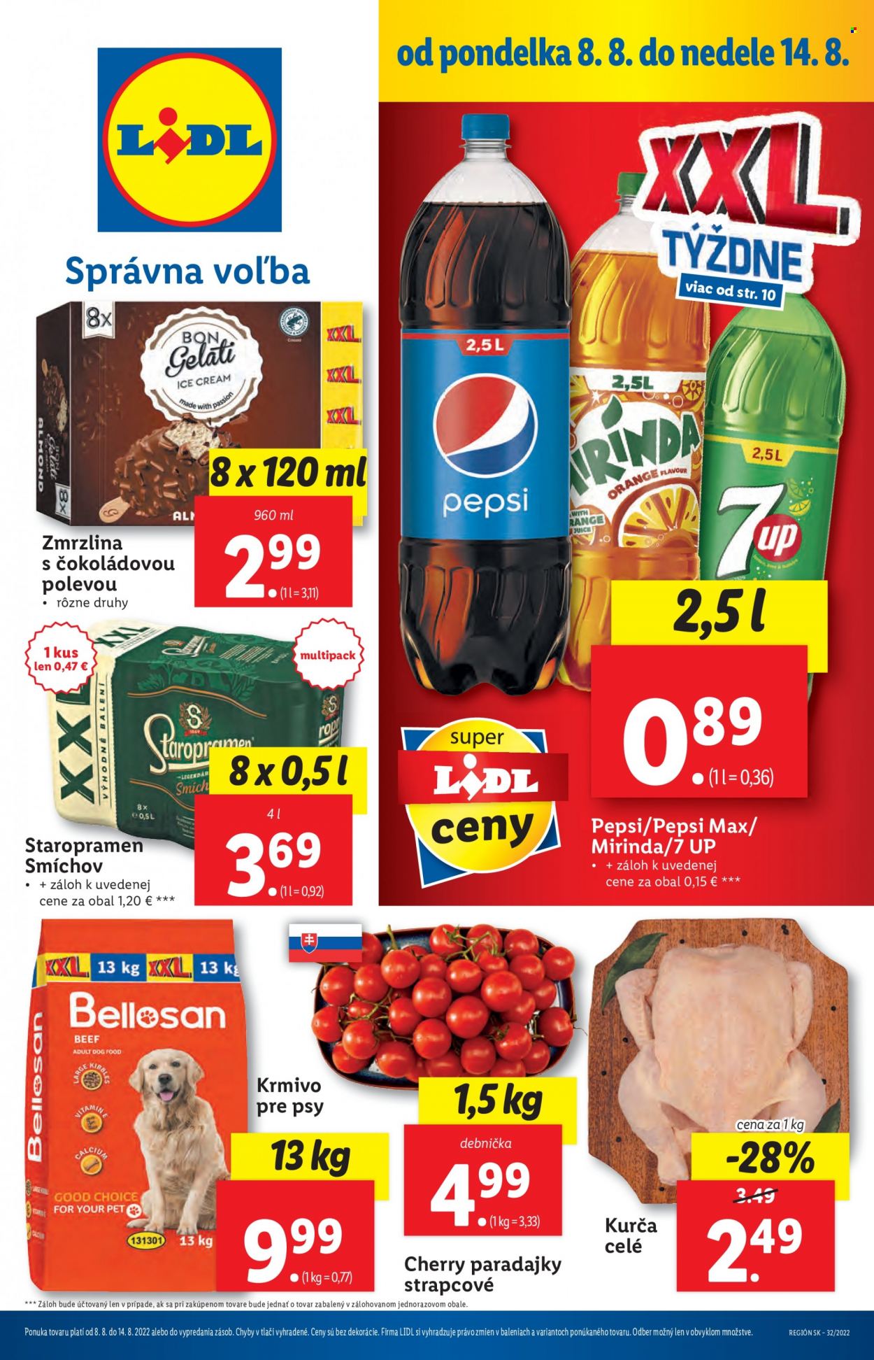 Leták Lidl - 8.8.2022 - 14.8.2022. Strana 1