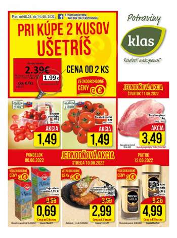 Leták Klas - 8.8.2022 - 14.8.2022.