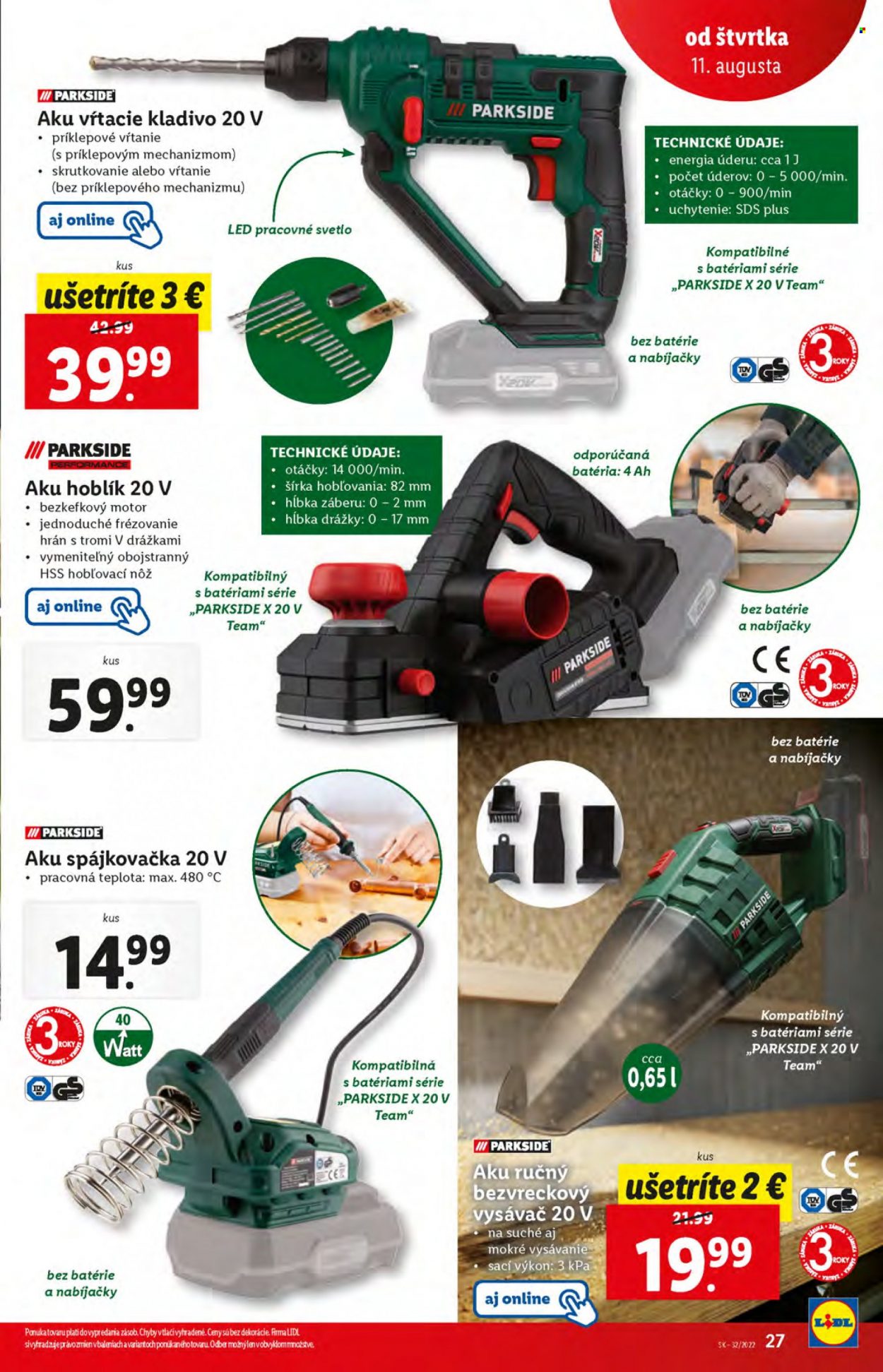 Leták Lidl - 11.8.2022 - 14.8.2022. Strana 27