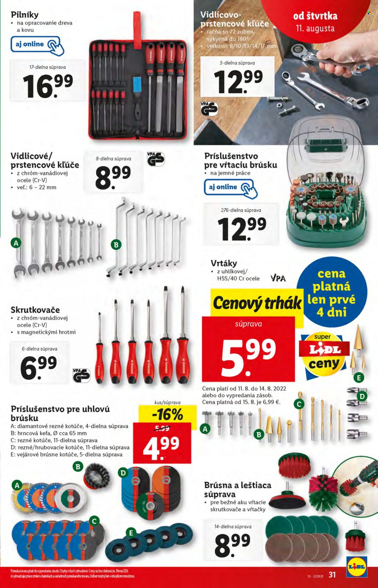 Leták Lidl - 11.8.2022 - 14.8.2022. Strana 31