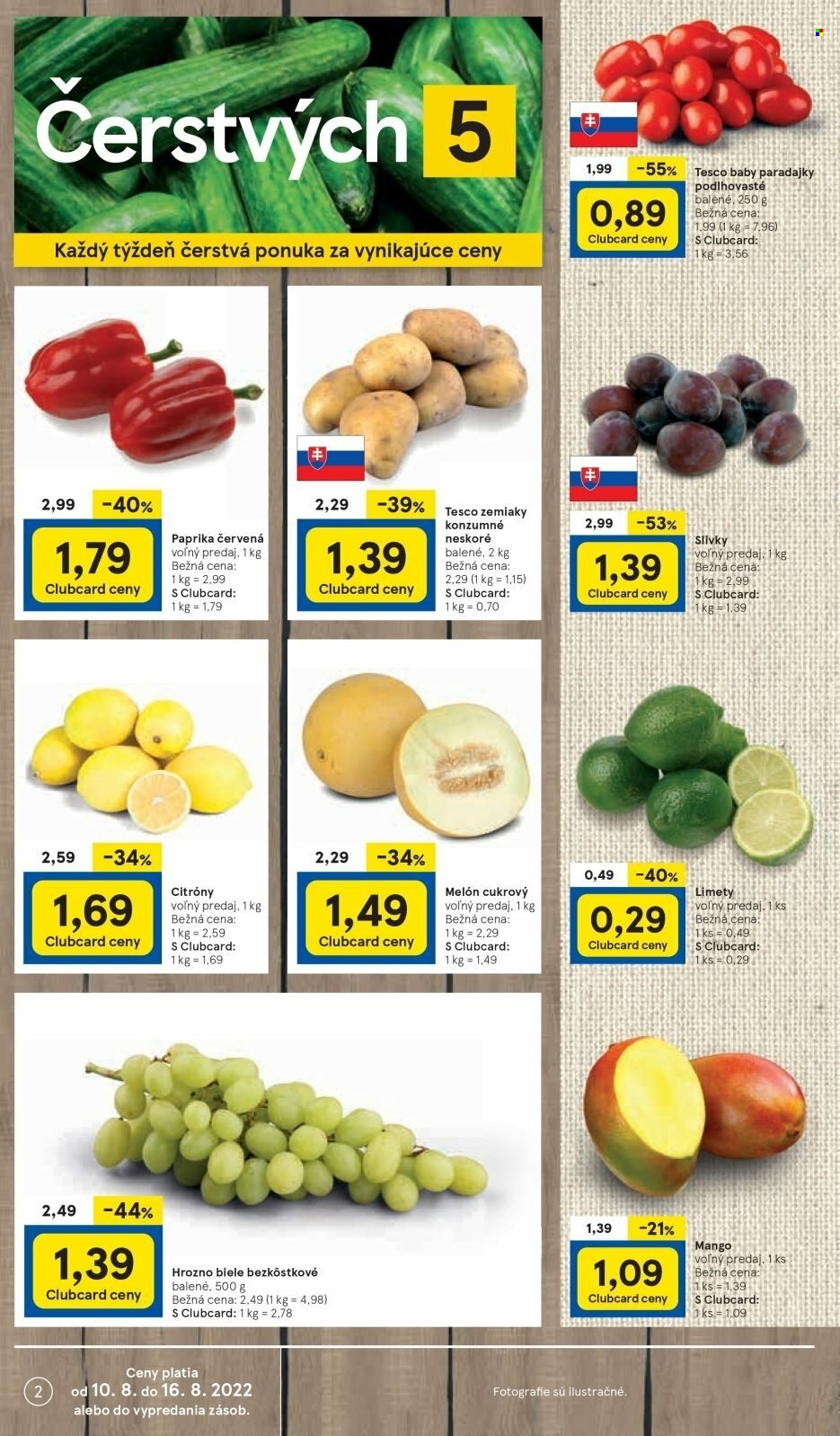 Leták TESCO - 10.8.2022 - 16.8.2022. Strana 2