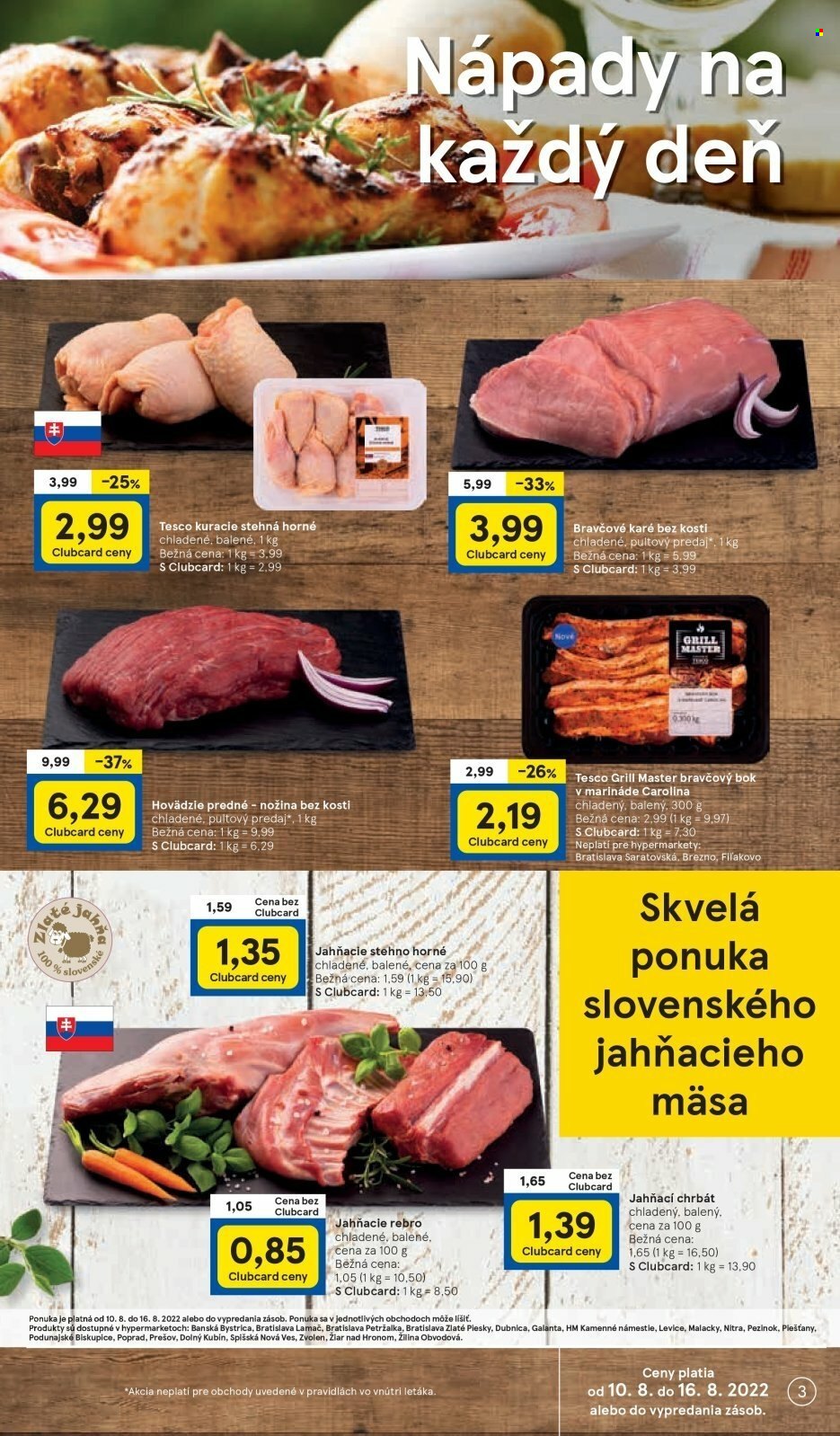 Leták TESCO - 10.8.2022 - 16.8.2022. Strana 3