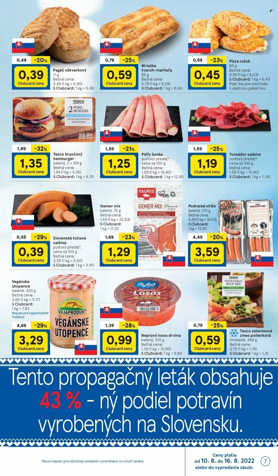 Leták TESCO - 10.8.2022 - 16.8.2022. Strana 7