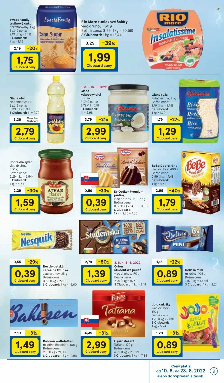 Leták TESCO - 10.8.2022 - 16.8.2022. Strana 9