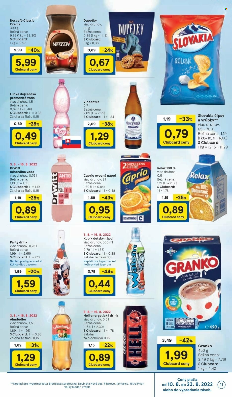 Leták TESCO - 10.8.2022 - 16.8.2022. Strana 11
