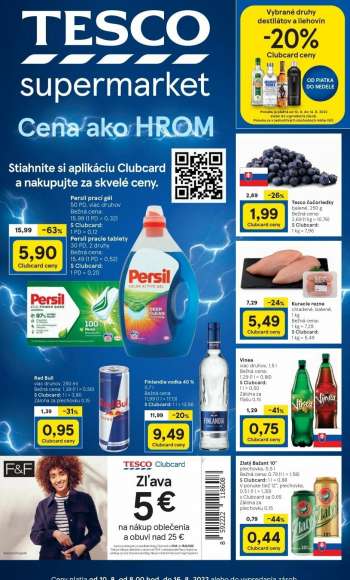 Leták TESCO supermarket - 10.8.2022 - 16.8.2022.