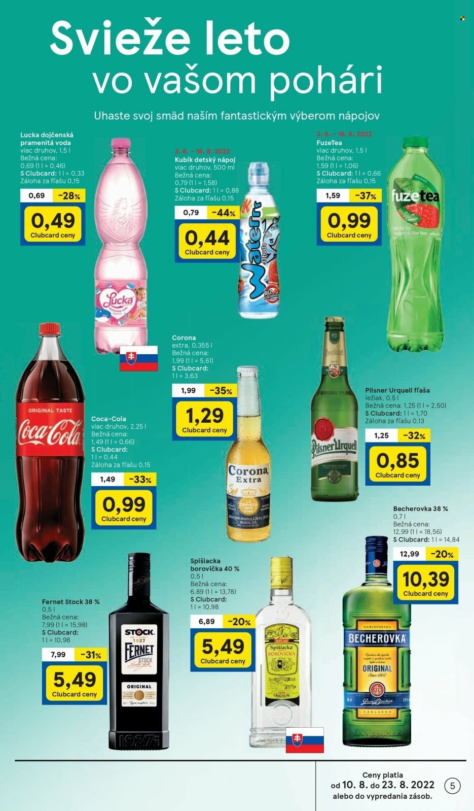 Leták TESCO supermarket - 10.8.2022 - 16.8.2022. Strana 5