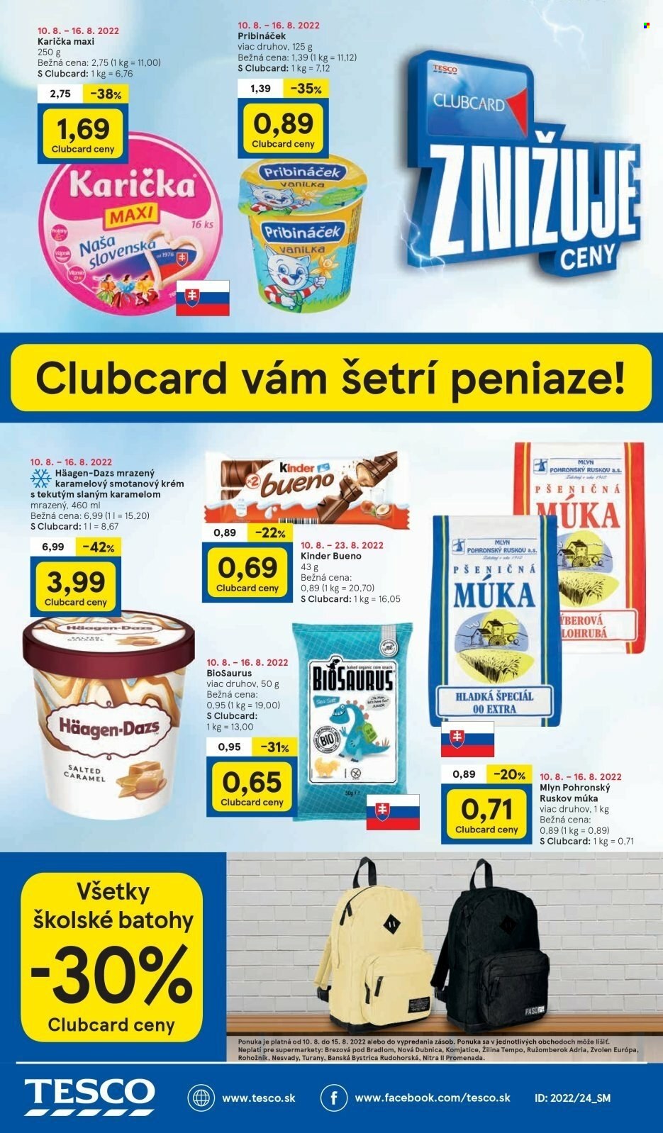 Leták TESCO supermarket - 10.8.2022 - 16.8.2022. Strana 8