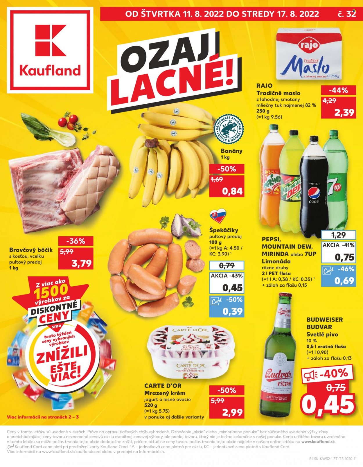 Leták Kaufland - 11.8.2022 - 17.8.2022. Strana 1