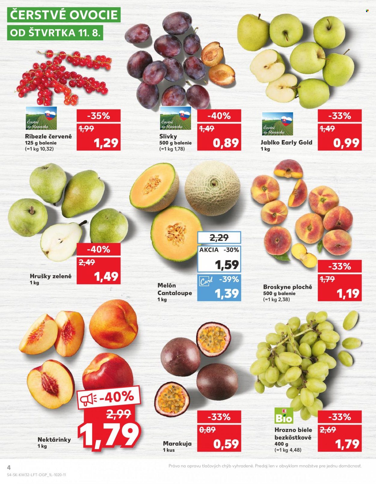 Leták Kaufland - 11.8.2022 - 17.8.2022. Strana 4
