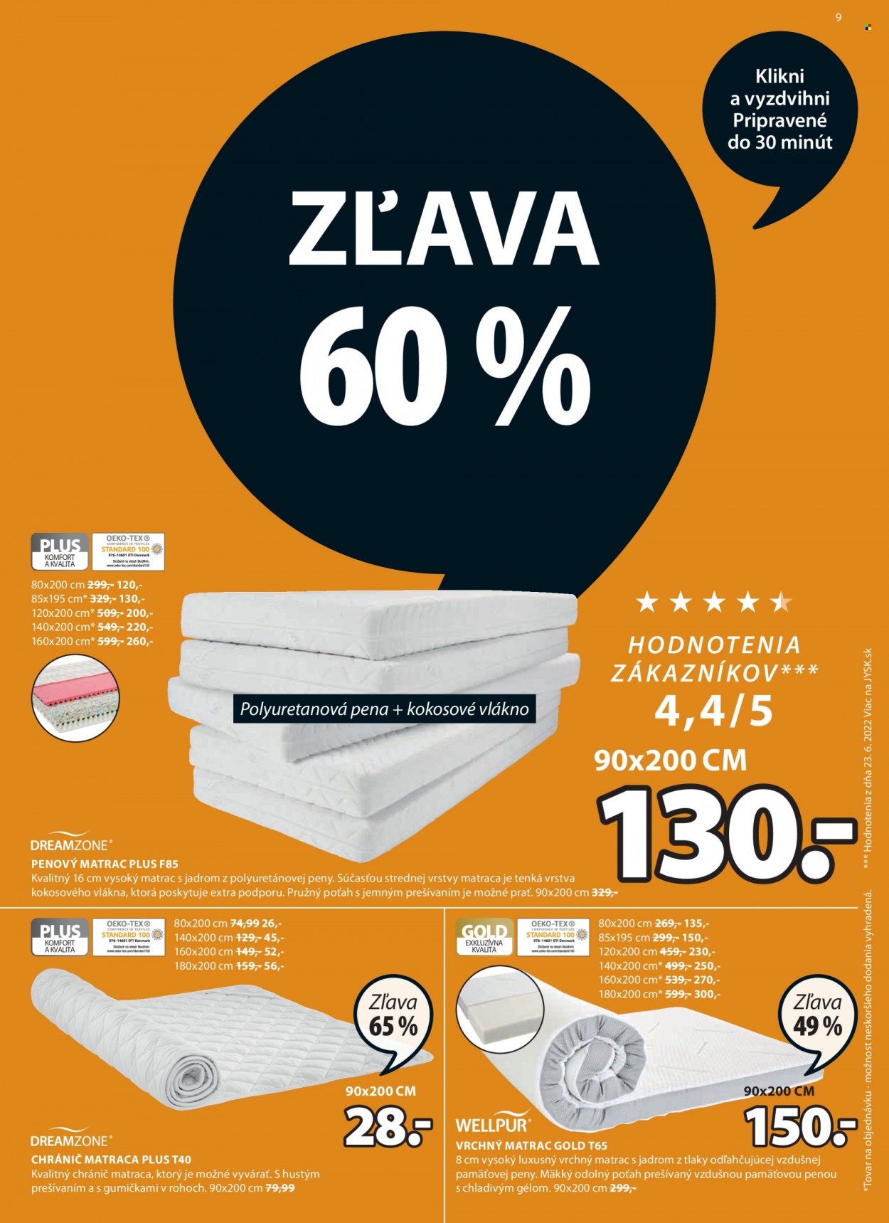 Leták JYSK - 10.8.2022 - 13.9.2022. Strana 9