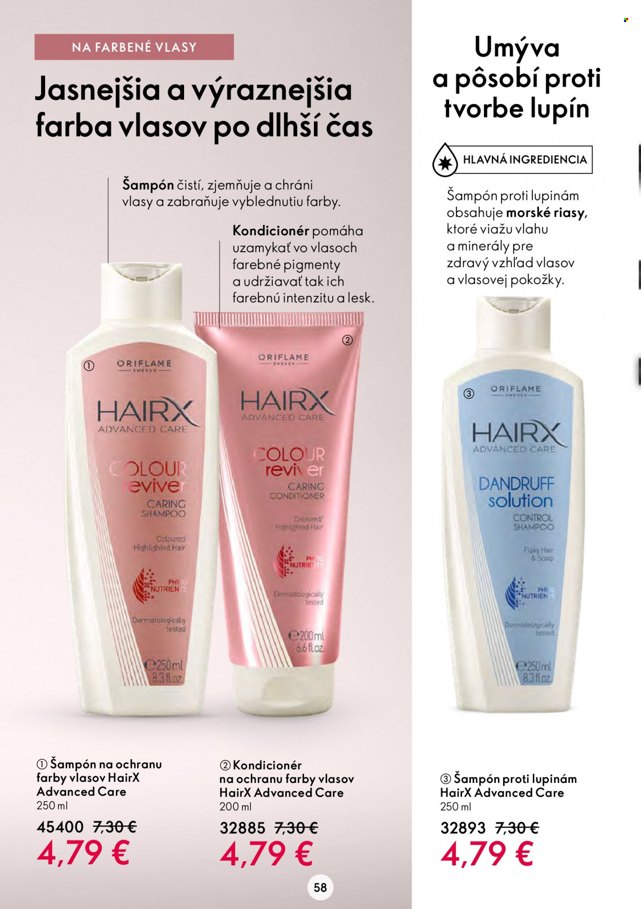Leták Oriflame - 10.8.2022 - 30.8.2022. Strana 58