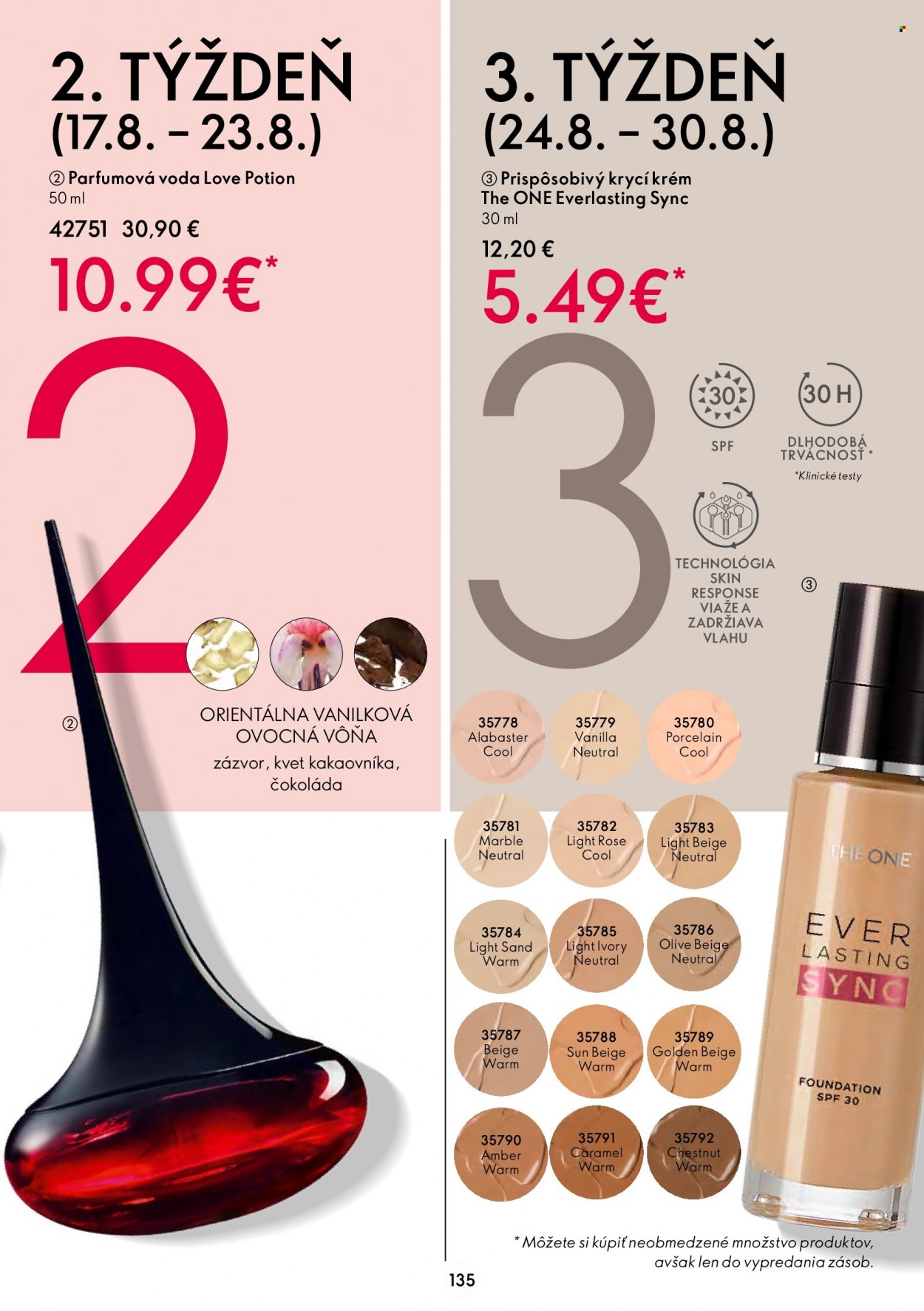 Leták Oriflame - 10.8.2022 - 30.8.2022. Strana 135
