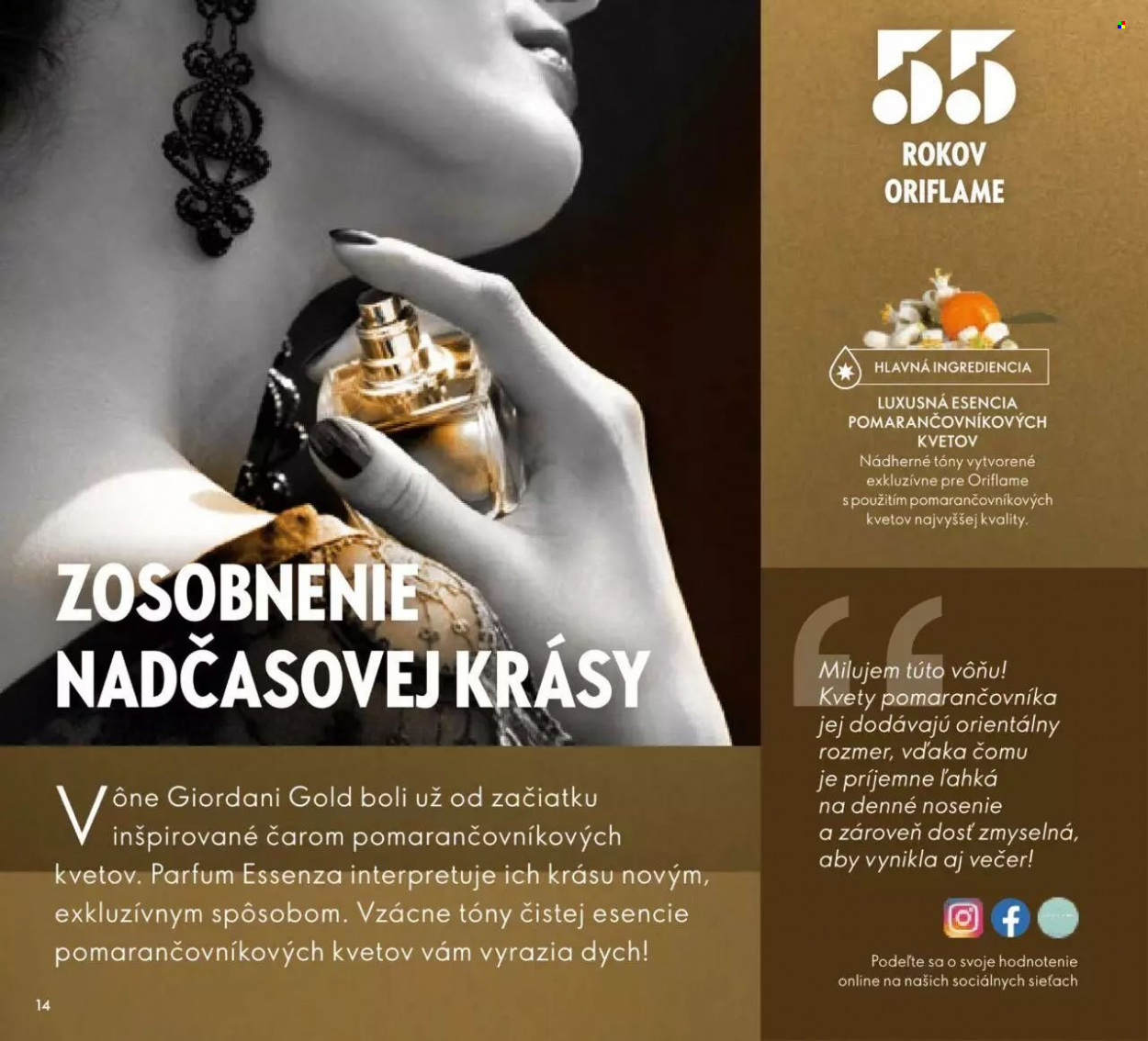Leták Oriflame - 31.8.2022 - 20.9.2022. Strana 14