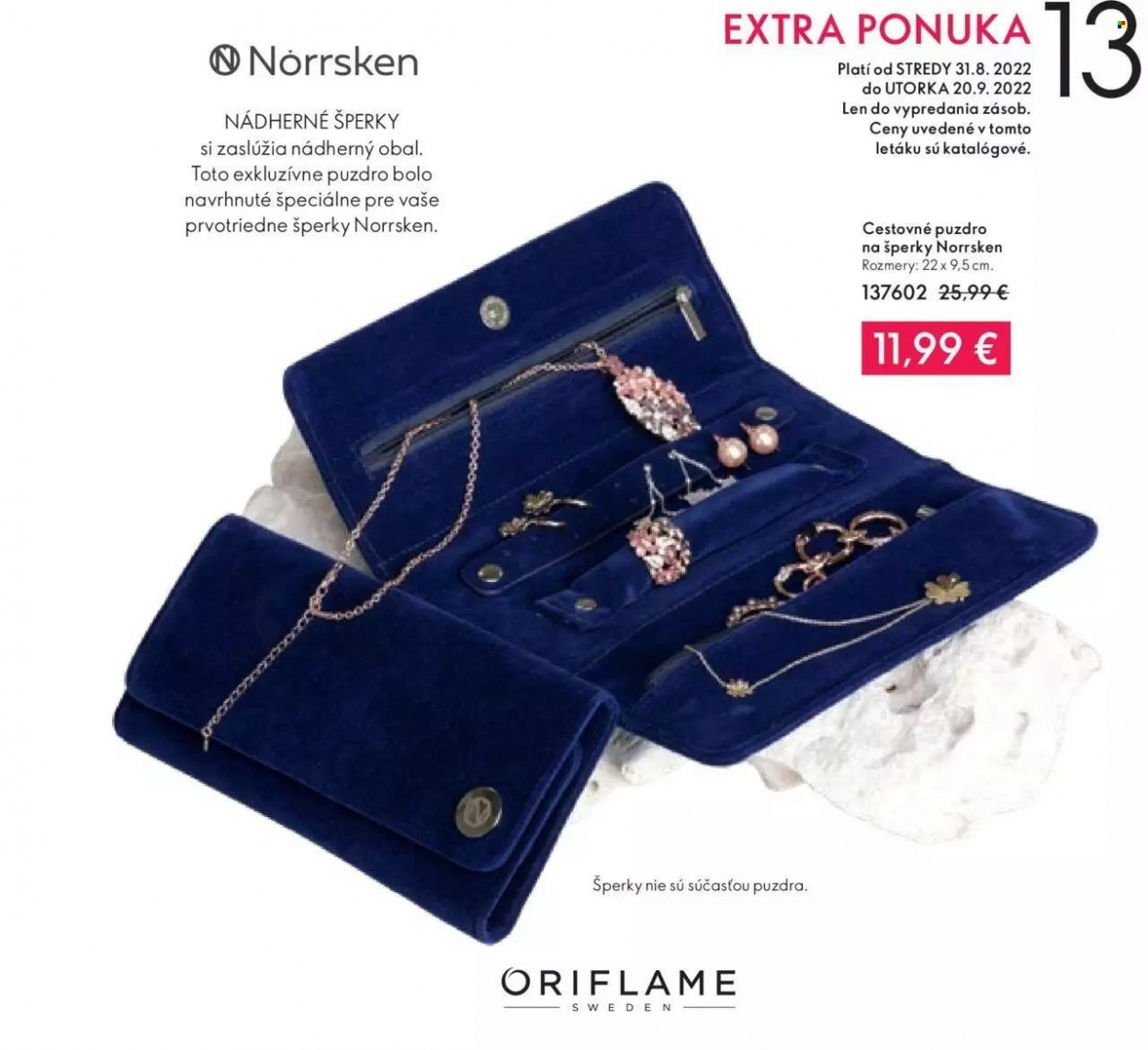 Leták Oriflame - 31.8.2022 - 20.9.2022. Strana 1
